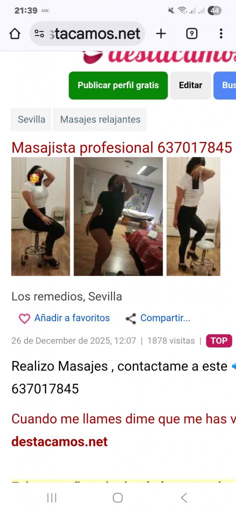 Chica busca chico en Sevilla: 